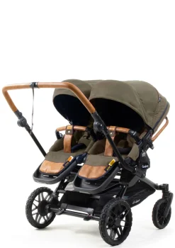 Zwillings-Kinderwagen-Set 'Double SENTO ERGO+' Outdoor Olive