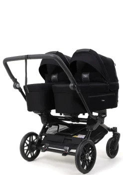Zwillings-Kinderwagen-Set 'Double SENTO FLAT+' Urban Black