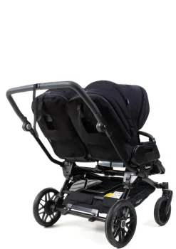 Zwillings-Kinderwagen-Set 'Double SENTO FLAT+' Urban Black