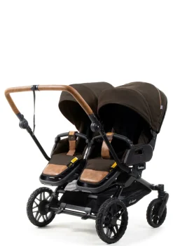 Zwillings-Kinderwagen-Set 'Double SENTO FLAT+' Outdoor Brown