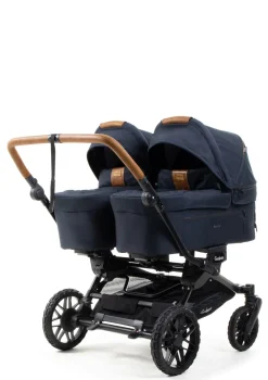 Zwillings-Kinderwagen-Set 'Double SENTO FLAT+' Outdoor Dark Navy