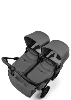 Zwillingswagen-Set 'Donkey 6 Twin' Moon Grey