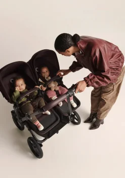 Zwillingswagen-Set 'Donkey 6 Twin' Cocoa Brown